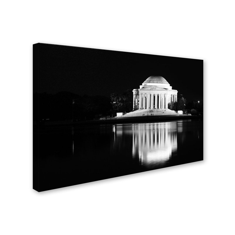 Jefferson Memorial Landscape Canvas Art in Gallery Quality