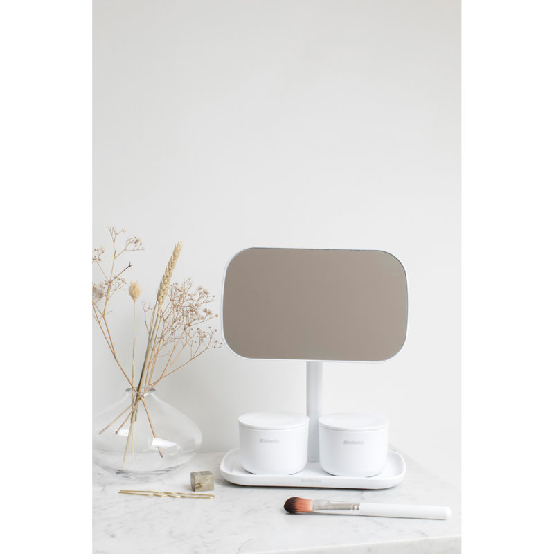 Brabantia Renew Mirror with Storage Tray, White