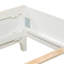Contemporain 1pc très grand lit tête de lit à DEL décorative cannelée FB mobilier de chambre blanc antique-2024114565