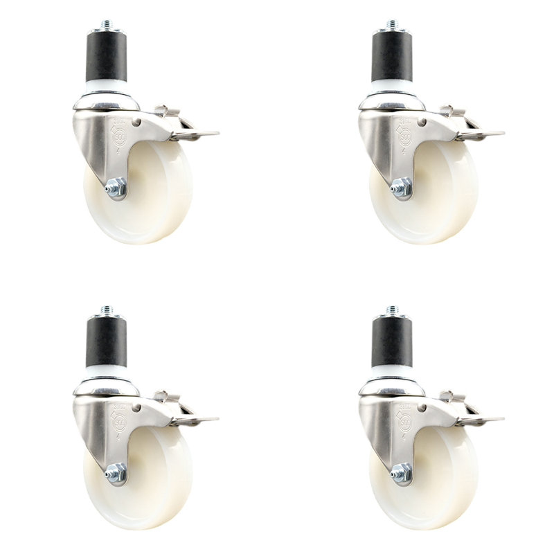 Swivel Stem Caster, 4" H x 4" W