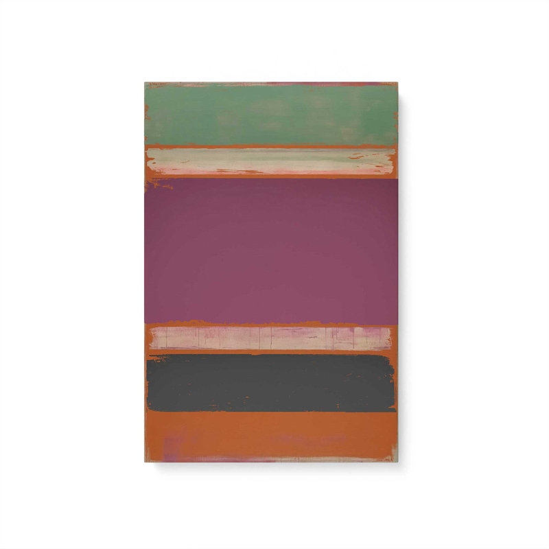 18 "x 12" Fuschia Fields of Tranquility, reproduction sur toile, Toile tendue, H 12 po x l 8 po x P 1,25 po