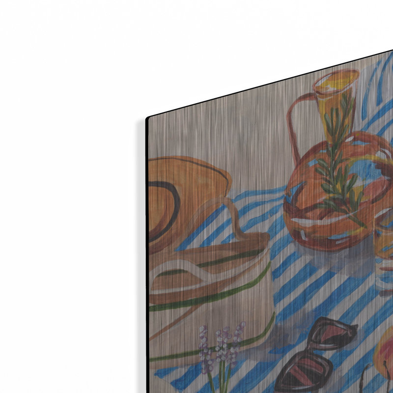 Art mural luxueux «Tangerine Tides 1» par Melissa Wang, 12 po x 16 po, H 16 po x l 12 po
