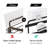 (2 Pack) Shower Caddy Corner, Self-Adhesive Shower Corner Shelf, Stainless Steel Shower Organizer Matte Black