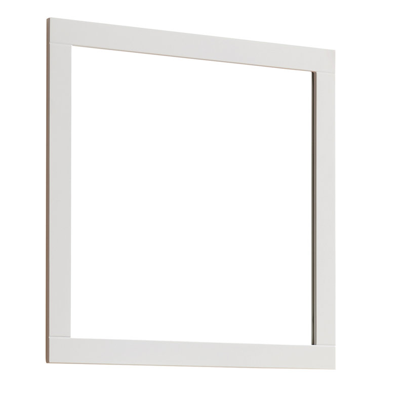 Miroir de salle de bain 32 po carré blanc mat | Idée de cadeau
