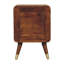 Avora Embossed 2 Drawer Chestnut Mykonos