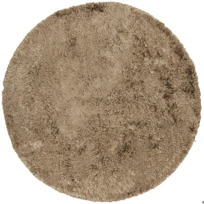 Celecot White Area Rug, Round 7'9", Moss