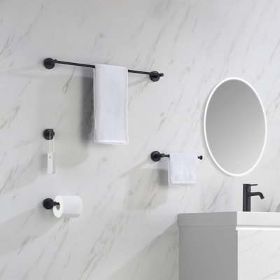 Circular 5 - Piece Bathroom Hardware Set