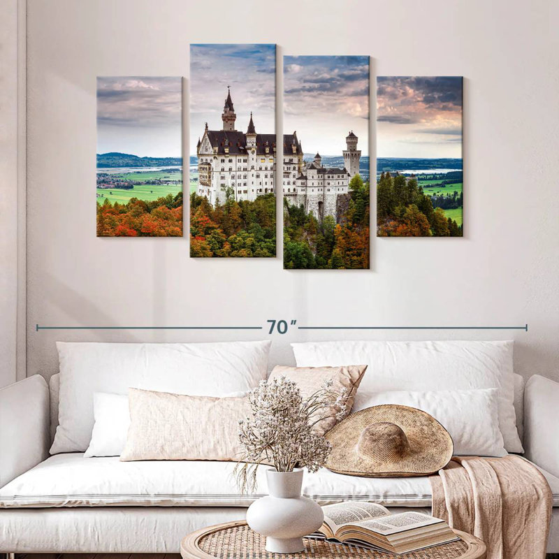 Lilie Dramatic Sky Over Neuschwanstein Castle