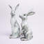 Ensemble de statue de lapin Viviano