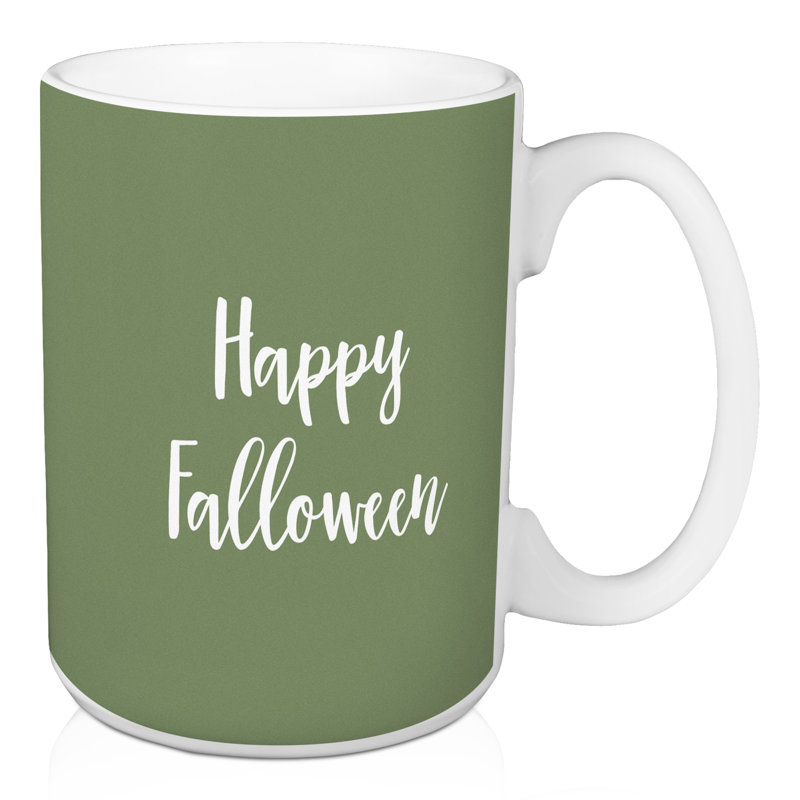 Grande tasse à café happy falloween Nauvoo, Vert