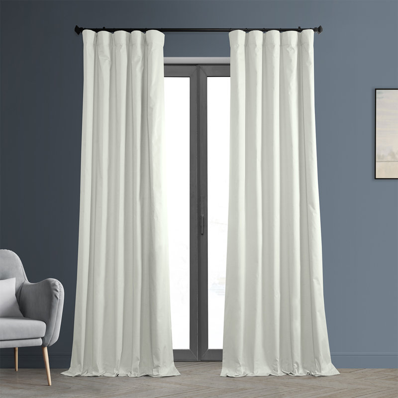 Rideau simple occultant Bryce Whisper Calm, L 50 po x L 108 po, Blanc chaud chaud