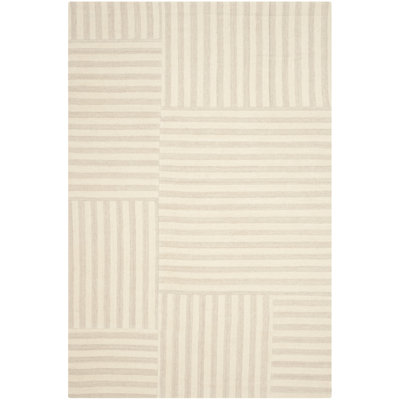Celeste Hand Woven Wool Striped Area Rug