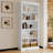 83" Tall Wood Bookcase Suite ,5-Tier Home Decor Bookshelves Suite With Adjustable Shelves,Storage Organizer For Cds/Books/Movies,Free Standing Storage Shelves Suite For Living Room,Office,White-1590710012