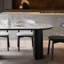Table de salle à manger ovale moderne-1857521077