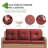 Carolina 75'' Wide Straight Wicker Patio Sofa with Cushions-93784209-101121474