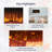 Chamberlayne Wall Mounted Electric Fireplace, Inserts Recessed, Wall Mounted Fireplace LED Fireplace-13055361