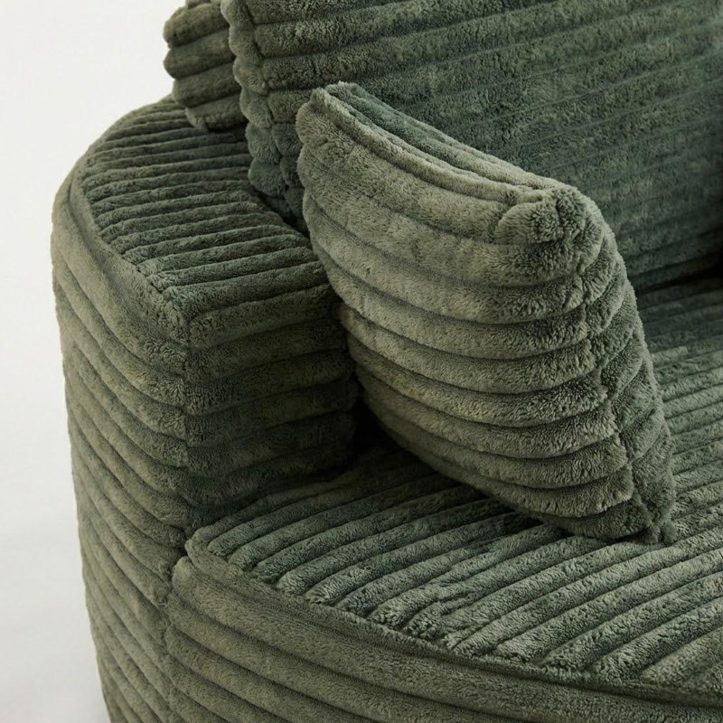 Fauteuil demi-tonneau 50 po, Vert