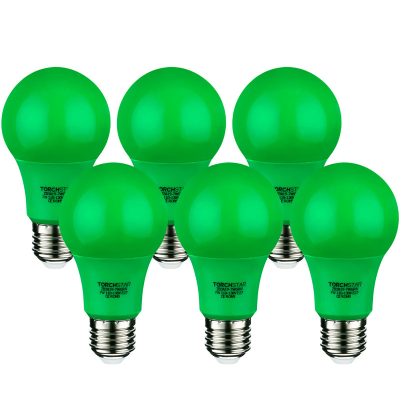 7 Watt (40 Watt Equivalent), A19 LED Non-Dimmable Light Bulb, E27/Medium (European) Base