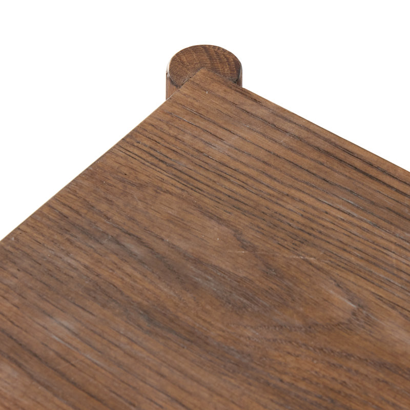 Glenview Solid Wood Writing Desk, Weathered Oak