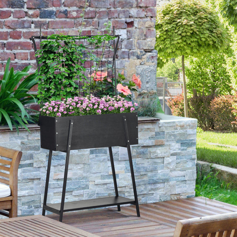 Lit de jardin surélevé en métal Srimedha