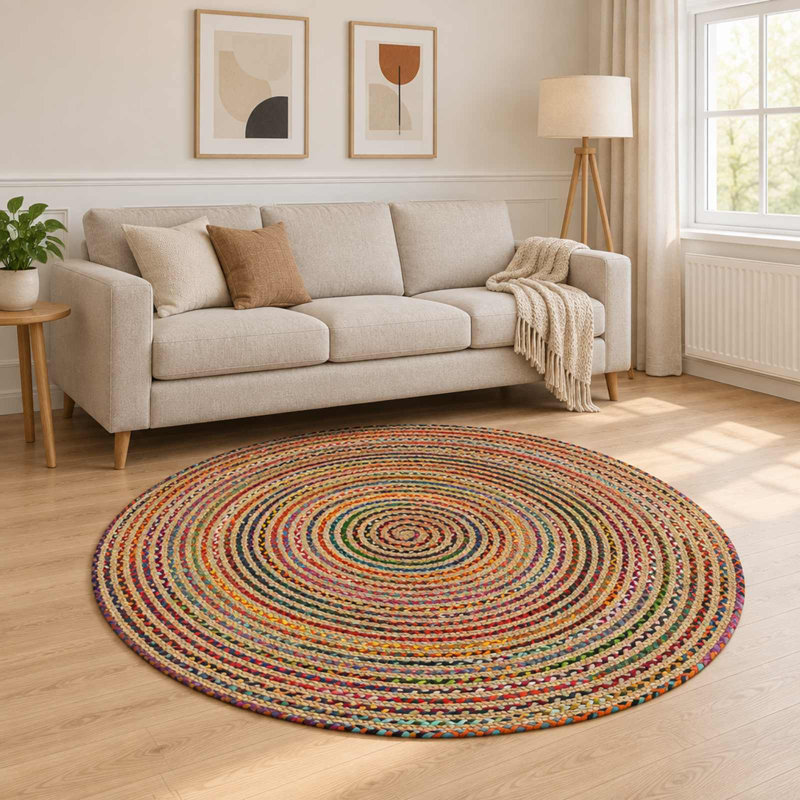 Round Area Rug, Round 210 cm x 210 cm