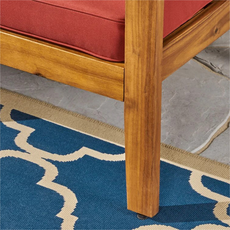 Chaise club Grenade [ensemble de 2 pièces], Tissu rouge