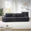 Boneless 106.3-Inch V-Shaped Modular Sofa Set With Chenille Fabric, Throw Pillows And Curved Ottomans For Versatile Seating Solutions.-1205518498-1205518496