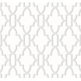 Luxe Haven Coastal Lattice 18' L x 27" W Smooth Peel and Stick Wallpaper Roll