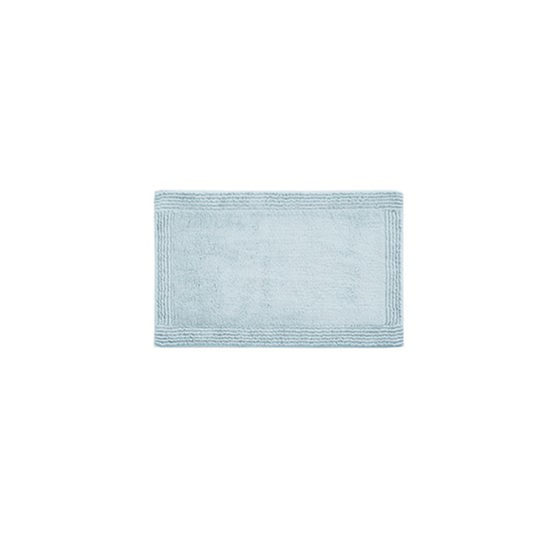 100% Cotton Tufted 3000 GSM Reversible Bath Rug Blue(1 Bath Rug), Rectangle 1'9" x 2'10"