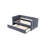 Twin Size Upholstered Daybed With Trundle,Usb Port ,Side Pockets, Modern V-Grained Backrest Design,No Box Spring Needed, For Bedroom, Guest Room-465388167