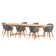 Anav Rectangular 8 - Person 79" Long Teak Dining Set