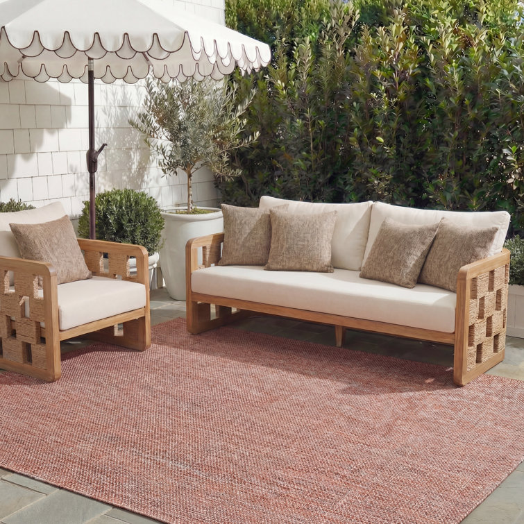Castlebourne Red/Beige Area Indoor/Outdoor Area Rug