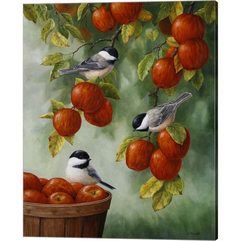 " Apple Harvest Chickadees "
