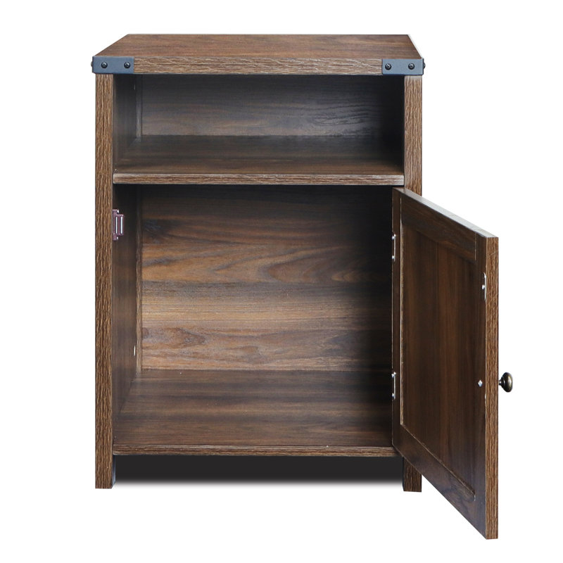 Kostyantyn 18'' W Nightstand, Dark Walnut