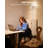 Modern Dimmable LED Floor Lamp With Stepless Dimming, 3000-6000K Adjustable Color Temperature, 20W Rotatable Reading Lamp, Touch & Remote Control For Living Room, Bedroom, Office
