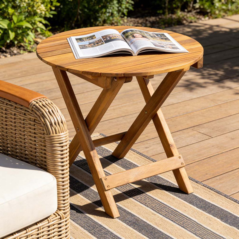 WOOD SIDE TABLE