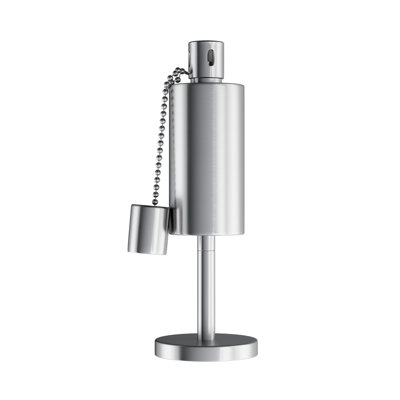Lampe torche de table - Lampe-torche à combustible en acier inoxydable de 10,5 pouces avec mèche en fibre de verre - Torches pour décoration de patio et de patio par Pure Garden 