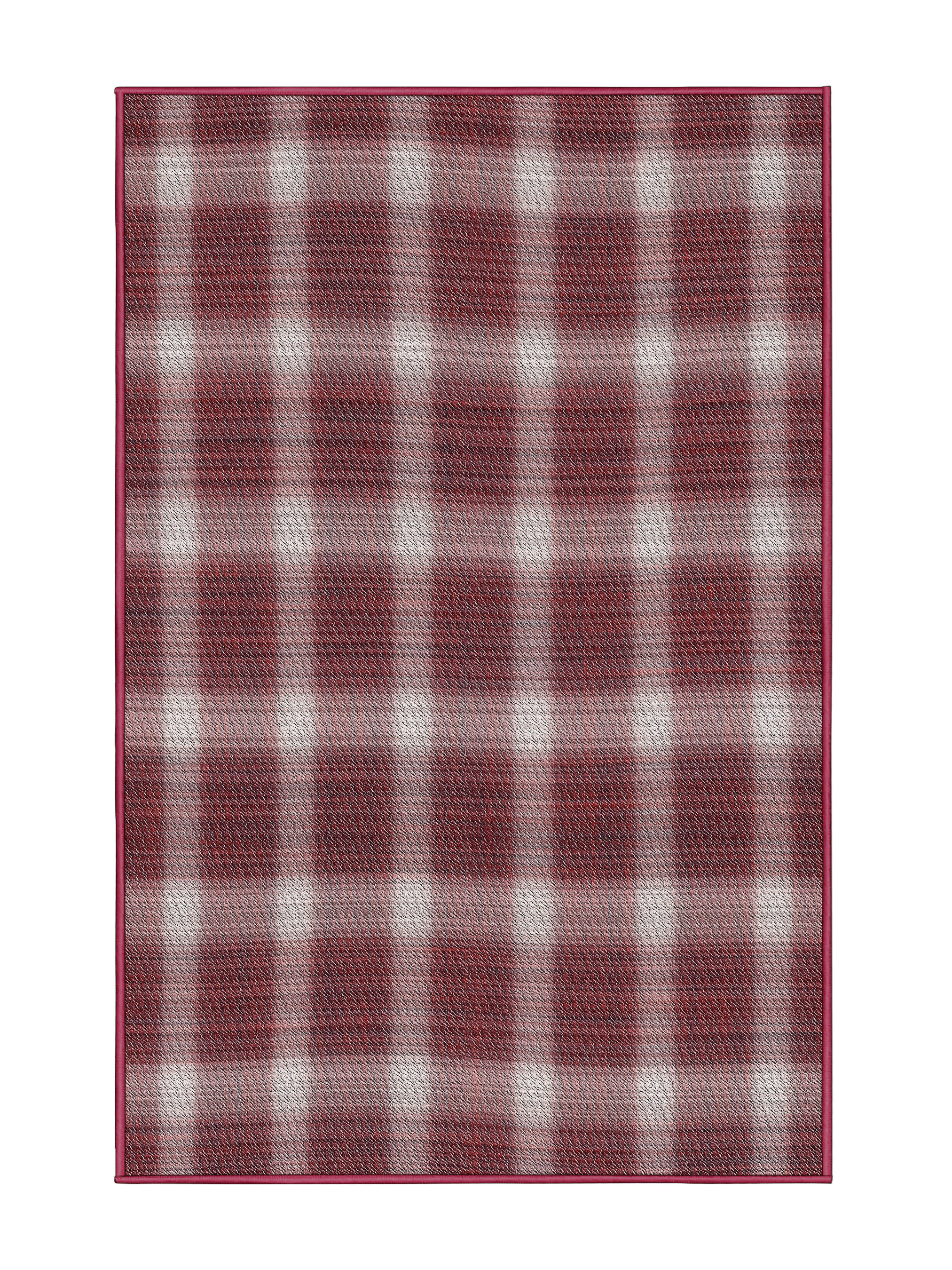 Maroon Patterned Rug East Urban Home Patterned Maroon/White Area Rug | Wayfair