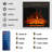 Saad Black Electric Fireplace-649784597