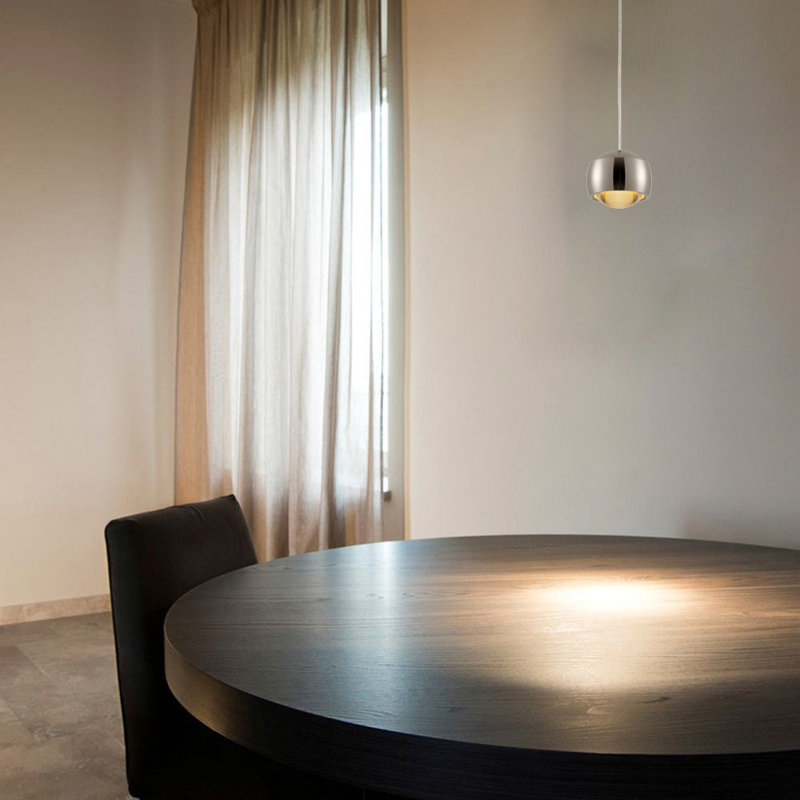 Beam 1 Light LED Pendant, Black