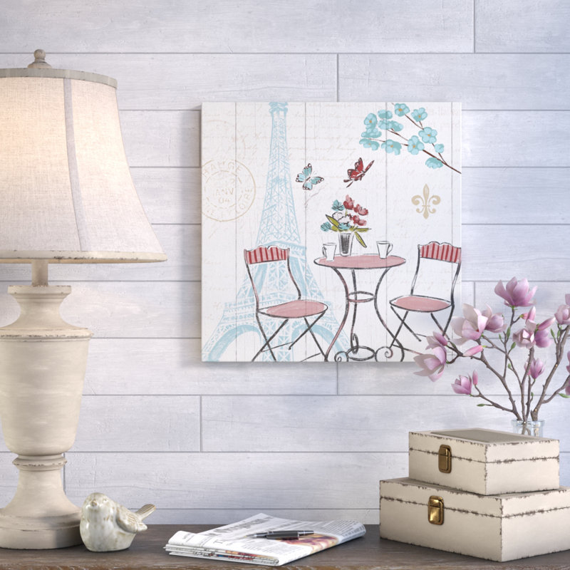 «Paris Tour VI» par Janelle Penner - Estampe numérique sur toile tendue avec châssis, H 18 po x l 18 po x P 1,5 po