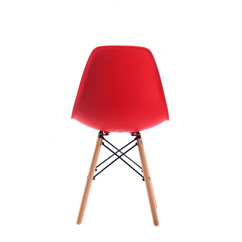 Chaise d'appoint en plastique Askegard, Rouge