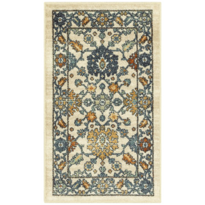 Benton Washable Beige Accent Rug