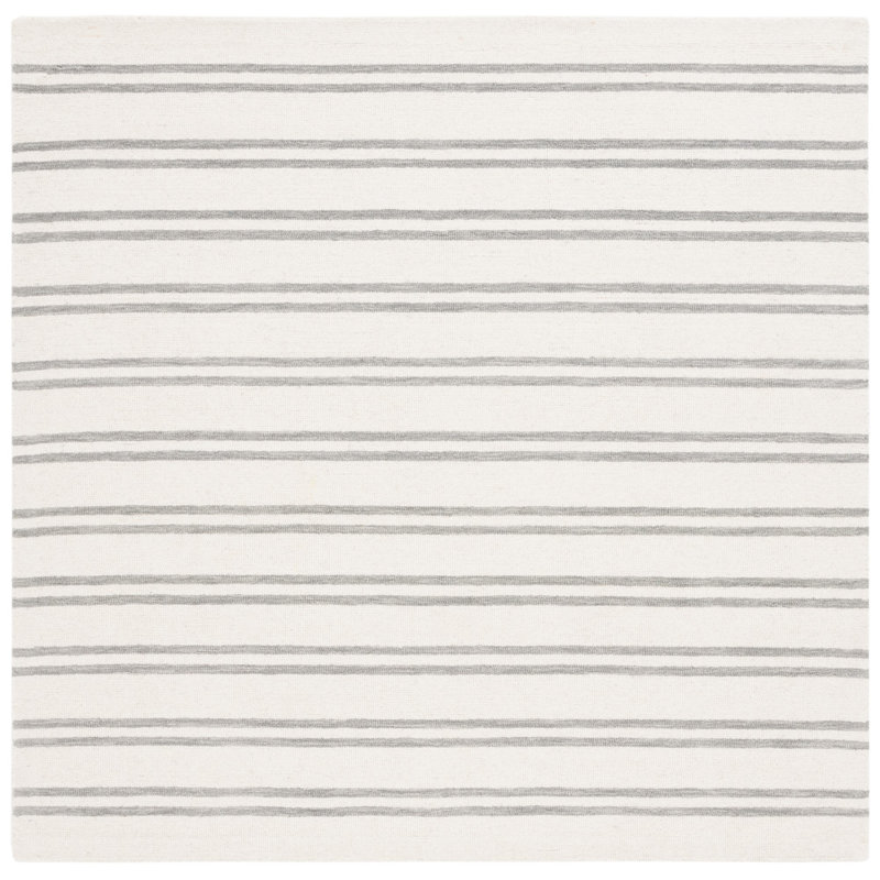 Tapis ivoire / gris touffeté à la main Lauren Ralph Lauren, Carré 6 pi