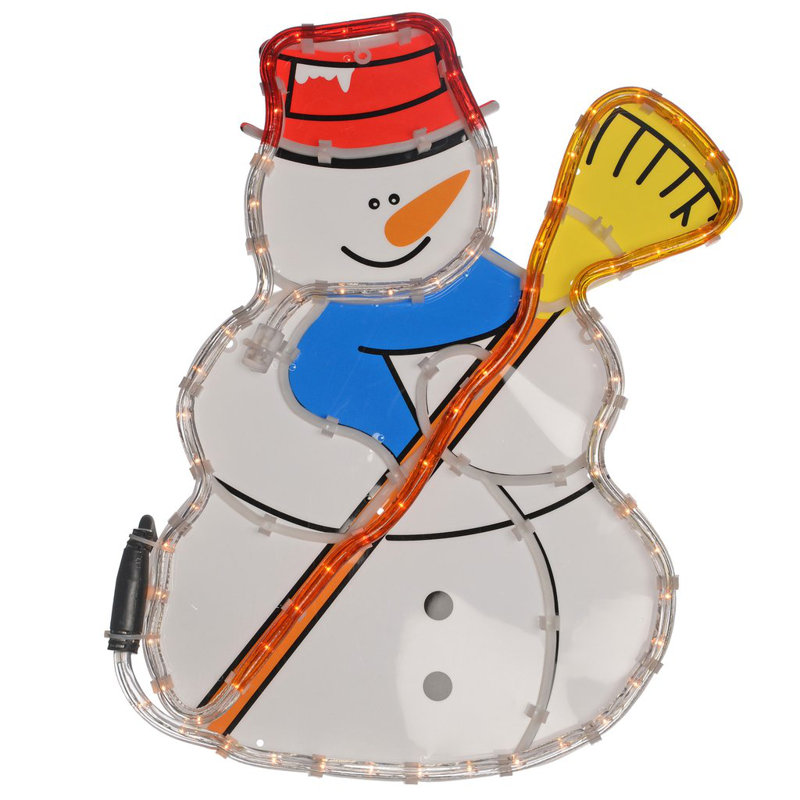Weather Resistant Christmas Decoration, White/Yellow