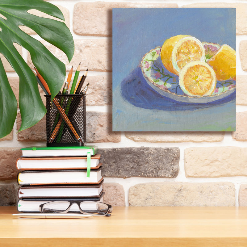 Toile épique Graffiti «Still Citrus 1» par Carol Young, 12 po x 12 po