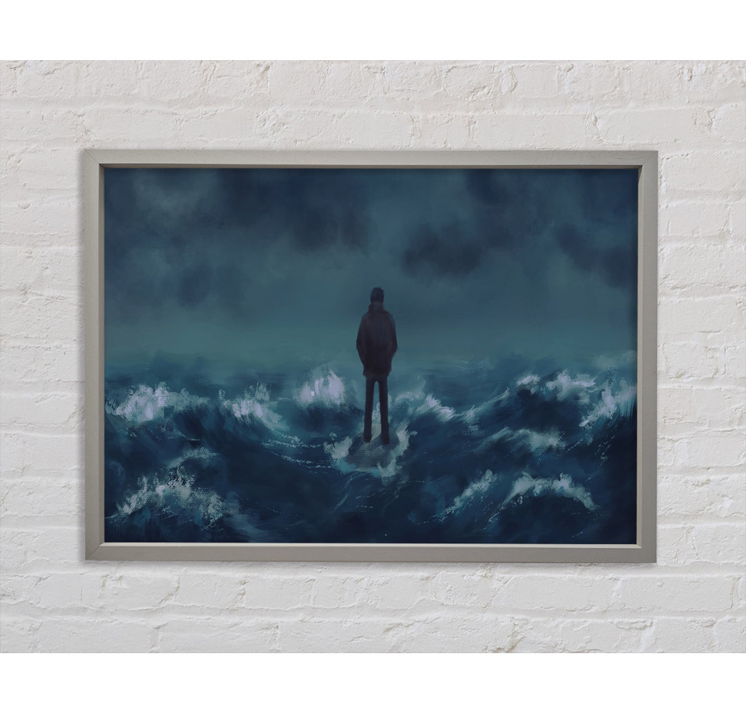 Standing On The Crashing Waves - Einzelner Bilderrahmen Kunstdrucke auf Leinwand