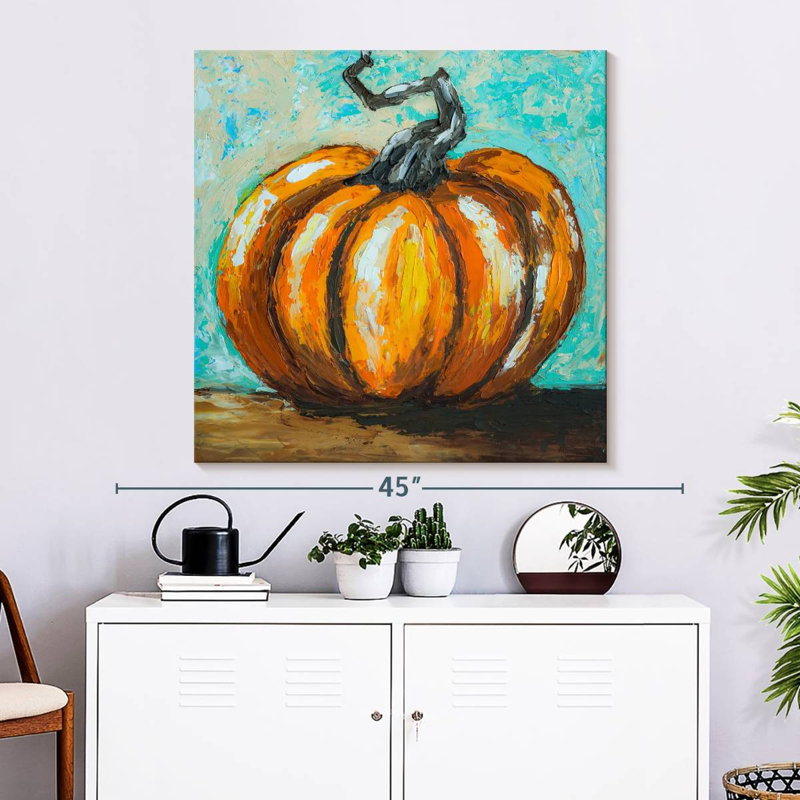 Yarlin Orange Pumpkin, 33" H x 33" W