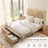 Designer Curved Three-dimensional Texture 3-piece Bedroom Sets-1396416739-1407341362