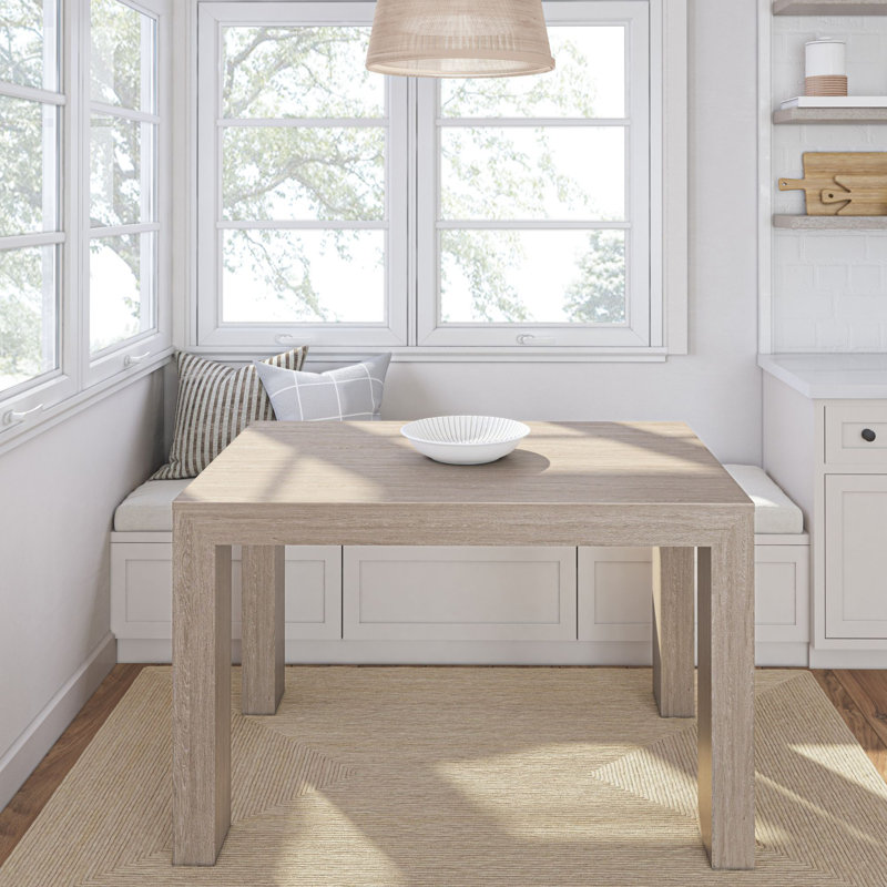 Table de salle à manger Chalonda, Coquillage brossé, L 32 po x L 48 po